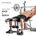thumbnail image 2 of Weider XRS Banc Ajustable 20 avec Support de Squat Olympique et Tapis de Prédicateur, Limite de Poids 610 Lb, 2 of 9