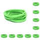thumbnail image 1 of Bandas para el cabello Jumpingount 10 piezas decorativas soporte protector cola de caballo alta elasticidad Verde fluorescente, 1 of 6