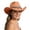 Z19-Khaki, variant on Cowboy Hat for Women Men Wide Brim Roll Up Brim Western Cowgirl Fedora Hat Casual Summer Outdoor Sun Protection