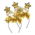 thumbnail image 1 of LOLIPPYY 2Pcs Star Hairband Golden Glitter Party Accessory For 2026 Celebration And New Years Eve Gatherings, 1 of 6