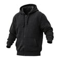 thumbnail image 4 of LIIPEE Men Hoodies Solid Color Long Sleeve Hooded Zip Up Tops Man Classic Holiday Festival Party Sweatshirts,Black,Xxl, 4 of 4