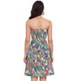 thumbnail image 3 of Dailycode Summer Dresses for Women Strapless Casual Beach Cover Ups Midsummer Meadows Flower Tube Top Sundress, 3 of 8