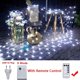 thumbnail image 3 of Guirnalda de luces LED de malla navideña de 3 m, 6 m, 12 m y 18 m, cortina de hadas para exteriores, resistente al agua, para fiestas, jardines, decoración de bodas, 3 of 5