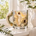 thumbnail image 6 of Yangka Kitchen Themed Glass Mug, Religious Jesus Print Coffee Cup with Sculpted Dove Handle, Elegant Holiday Drinkware for Easter and Christmas Table Decor, 6 of 6