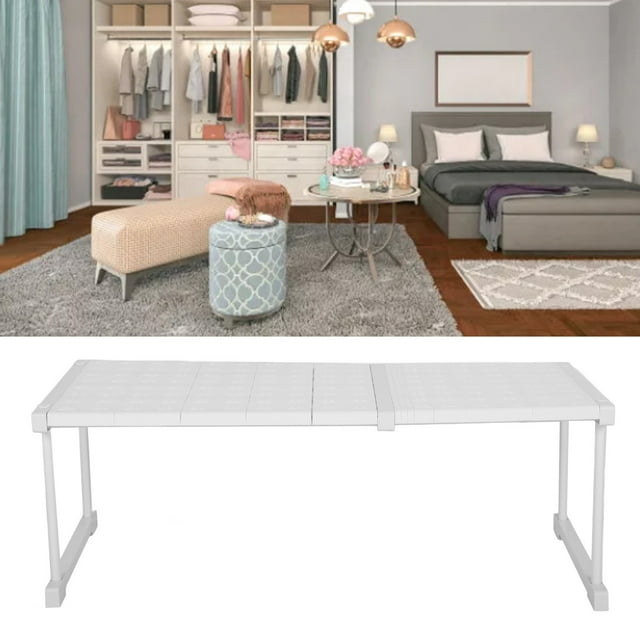Space Saving Wardrobe Shelf Organizer, Expandable Closet Tension Shelf For Cabinets, Wardrobes, Sorting, Sorting Storage, Durable Material, Easy Installation