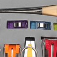 thumbnail image 1 of Cloth BiasTape Maker Sewing and PatchWork Tools Crimping Tube Set DIY Edging Roller Cutter, 1 of 3