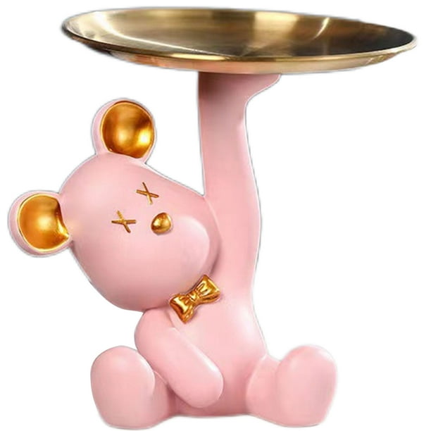 Younar Entryway Bear Figurine Nordic Resin Bear Statue Animal Statue