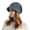 Dark Gray, variant on Women's Winter Outdoor Warm Hat with Wide Brim and Earflap Fashion Pile Cap for Cold Weather
