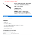 thumbnail image 2 of Front Left Strut Assembly - Compatible with 2014 - 2015 BMW 328d xDrive, 2 of 2