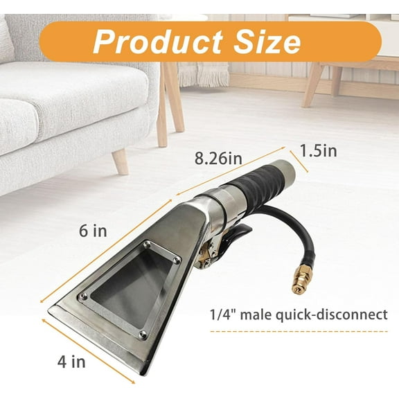 Extractors Upholstery Detailing Tool with Viewing Window - Carpet Cleaning Extractor for Mytee/ShopVac & Most Portable Carpet Attachments