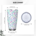 thumbnail image 4 of KLL Sequins Print 40oz Stainless Steel Insulated Car Cup with Spillproof Lid - Keep Your Drink Hot or Cold on the Go-Straw Three-piece Set, 4 of 8