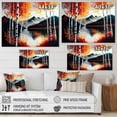 thumbnail image 4 of Designart Red And Orange Birch Trees By The Lake I Canvas Wall Art, 4 of 5