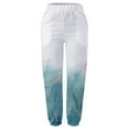 thumbnail image 4 of Leesechin Womens Pants Casual Floral Printed Waist Long Trousers with Pocket, 4 of 4