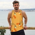 thumbnail image 6 of Uemuo Honeycomb Pattern Men's Muscle Shirts Sleeveless Dry Fit Gym Workout Tank Top Lightweight Sports Tank Top Beach Tank Top, Loose-fit Sleeveless Shirt-X-Large, 6 of 7