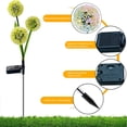 thumbnail image 4 of Gecau 2PC Solar Powered Dand-elion Solar LED Lights Affordable&High-Quality ration Illuminations Green Home Stuff, 4 of 5