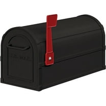 Salsbury 4850BLK Heavy Duty Rural Mailbox - Black
