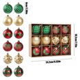 thumbnail image 3 of Xihbxyly Ofertas de Almacén En Oferta Fondo de Decoración de Árbol de Navidad de Papel Kraft, Bola de Navidad, Accesorios de Boda, Juego de Colgantes, Bola de Navidad En Caja Pintada, 3 of 6