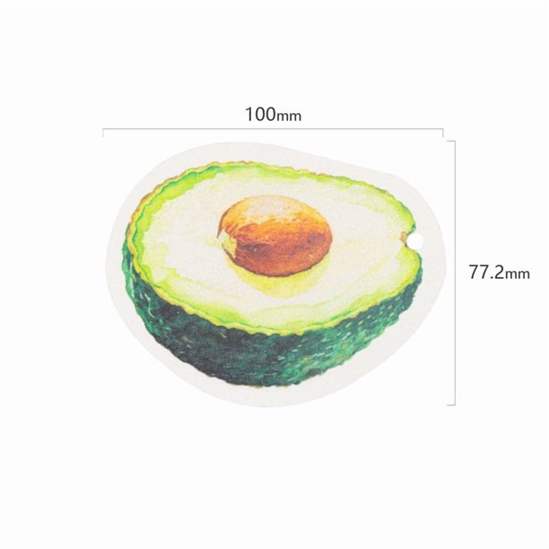 Disponible una pieza de la serie de once frutas. Esponja lavavajillas creativa for la cocina, hecha de pulpa de madera, algodón absorbente impreso y comprimido.