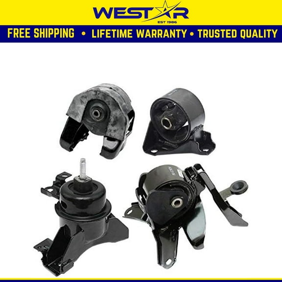 Fits 2007-2012 Kia Rondo 2.4L Engine Motor Mount & Trans Mount Set 4pcs : A6780, A7176, A7177, A6778