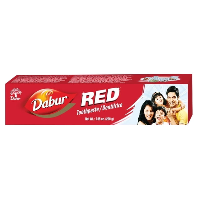Pasta de dientes Dabur Red para un aliento fresco y salud de las encías 200 g x 6