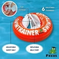 thumbnail image 6 of FREDS SWIM ACADEMY SWIMTRAINER Classic Red (3 months - 4 years), Baby Pool Float Ring for Babies and Toddlers, (13-40 lb) Waist Adjustable Aid to Learn Swimming Safely, 6 of 8