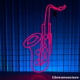 thumbnail image 2 of Glowneon Saxophone Neon Sign, Saxophone Led Sign, Instruments Music Shop Decor, Musician Room, 2 of 4