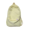 thumbnail image 4 of Mochila ligera Yinane Mochila de color sólido para computadora portátil Gran capacidad Amarillo, 4 of 7