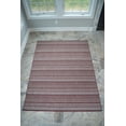 thumbnail image 2 of Benissimo Contemporary Indoor / Outdoor Area Rug STRIPES Collection I 5x7 I Brick, 2 of 6