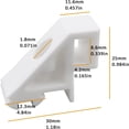 thumbnail image 4 of Support de Guidage de Rail de Rideau SG Store 8X Compatible avec les Fils de Type Hillarys pour Rails de Store Romains Standard, 4 of 7