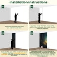 thumbnail image 6 of 100"x144" Wall Mural Peel and Stick Wallpaper Forest Illuminated by Glowing Fireflies Night Wall Decor Self Adhesive Removable Wall Stickers for Bedroom Living Room, 6 of 7
