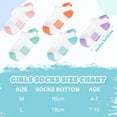 thumbnail image 2 of Loritta 20 Pairs Socks for Girl Sports Breathable Ankle Multi Colors Girls Socks, Size L, 4-7 Years Old, 2 of 6