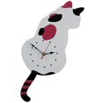 thumbnail image 3 of Cute Cat Acrylic Wall Clock with Swing Tail – Modern Silent Design, Easy to Read, Stylish Home Decoration for Living Room, 3 of 5