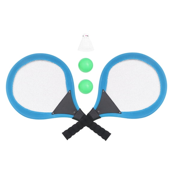 2 Pcs Badminton Kids Racket Badminton Tennis Rackets Child 54*27 Cm Blue