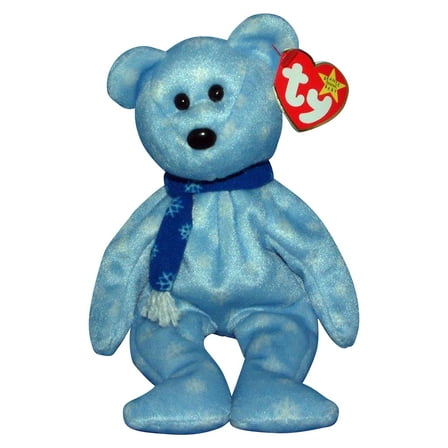 Ty Beanie Babies 1999 Holiday Teddy the Bear Winter Snowflake Plush