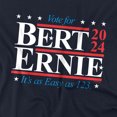thumbnail image 2 of Sesame Street Bert Ernie for President 123 Vote Women's Crop Top T-Shirt, Navy, Large, 2 of 5