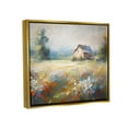 thumbnail image 4 of Stupell Industries Floral Countryside Abstraction Landscape Painting Gold Floater Framed Canvas Art Print Wall Art, 31 x 25, 4 of 10