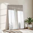 thumbnail image 2 of MAYEERTY 2-Set 36×24in Modern Rectangular Aluminum Alloy Silver Framed Hanging Mirror, Wall-Mounted for Vanity & Sink, 2 of 6