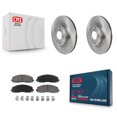 thumbnail image 1 of CMX Front Disc Brake Rotors and Ceramic Pads Kit for Car 2021-2022 2024 Jeep Wrangler Without Heavy Duty Brakes Code BRY K8C-100340, 1 of 11