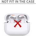 thumbnail image 4 of Replacement Ear Hooks for AirPods Pro 2 Ear Tips Anti Slip Silicone Earbuds Cover for AirPods Pro2 Accessory Wing Tips White 4 Pairs, 4 of 5