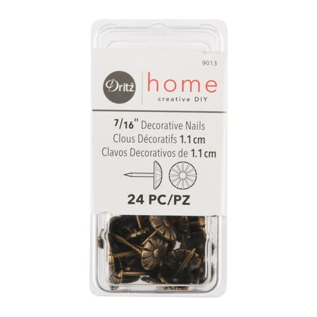 U9013 Dritz Home Decorative Nails 7 16 Daisy A Brs 24pc Walmart Com