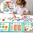 thumbnail image 2 of Qocolhg Magnetic Fraction Disc Demonstrator Elementary School Math Teaching Denominator Numerator Decomposition Awareness Addition And Subtraction Operations Back to School Supplies on Clearance, 2 of 5