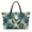 Butterfly Lotus Flower, variant on ZUXONGSY Highland Cow Clover Print Handle Handbag for Women Lightweight Top Handle Tote Bag Portable Work Bag with Inner Pocket for Travel Vacation