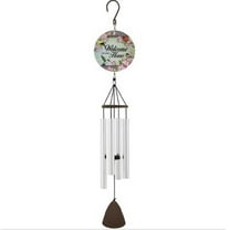 Floral Songbird Wind Chime Outdoor Garden Windchimes 27 Inches New