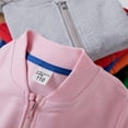 thumbnail image 2 of WIBACKER 2-10T Kids Boys Girls Long Sleeve Zip Up Cotton Sweatshirt Solid Color Sweater Jacket Coat Tops, 2 of 6