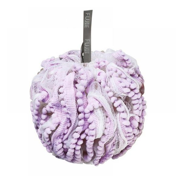 Éponges de Bain Boules de Maille pour Douche Éponge pour Lavage Corporel Salle de Bain Hommes Femmes - Mignon Gommage Accessoires de Bain