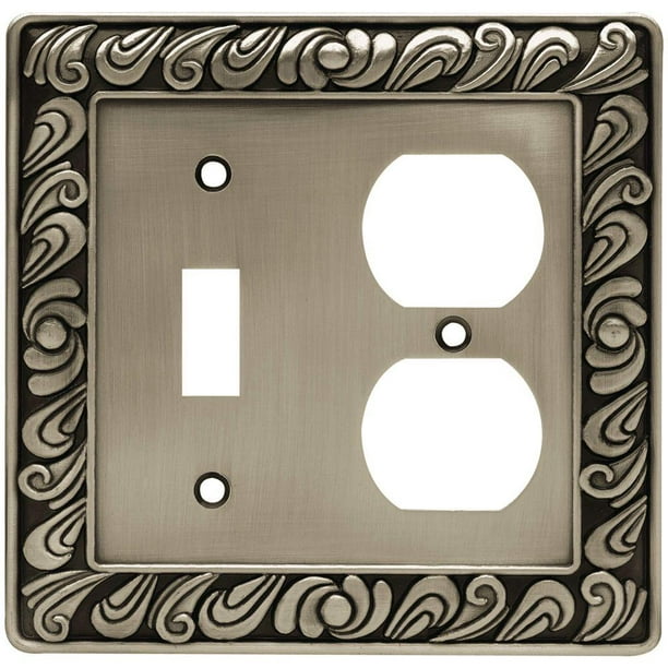 Liberty Pewter 2 Gang 1 Toggle Duplex Wall Plate Pack New Open Box Com - Decorative Wall Switch Plates Canada
