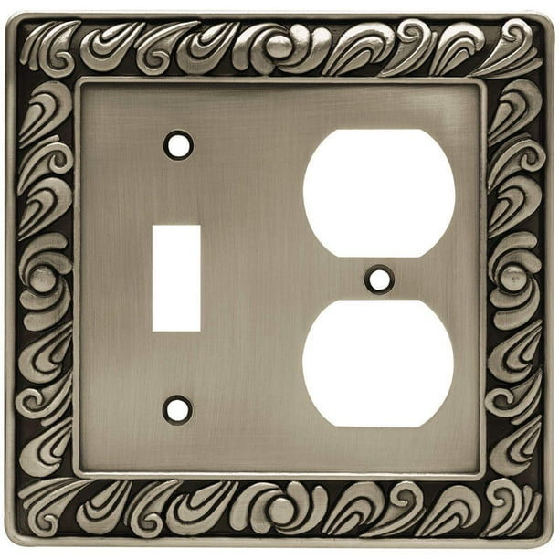 Liberty Pewter 2 Gang 1 Toggle Duplex Wall Plate Pack New Open Box Com - Decorative Wall Switch Plates Home Depot Liberty Pewter 2 Gang 1 Toggle Duplex Wall Plate Pack New Open Box Com - Decorative Wall Switch Plates Home Depot