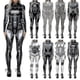 thumbnail image 1 of Women's 3D Robot Halloween Costume Jumpsuit for Adults - Cyberpunk Carnival Party Cosplay Fancy Dress Outfit, 1 of 5