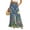 Gold, variant on Blue Geometric Floral Palazzo Pants for Women, High Waist Drawstring Wide Leg Trousers - Summer Flowy Ruffle Hem Lounge Bottoms Gold S