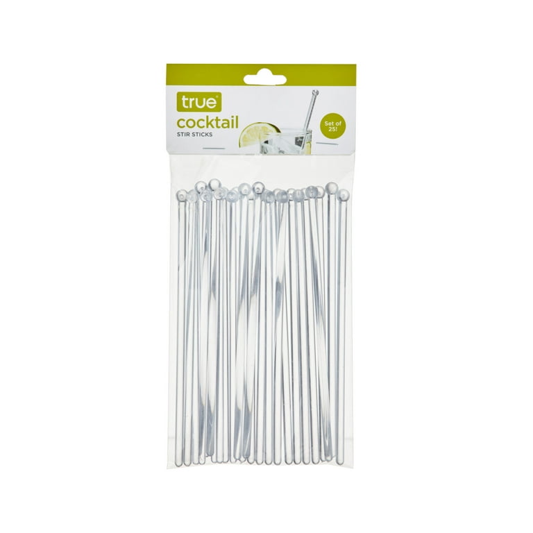 True Brands Plastic Stir Sticks Clear